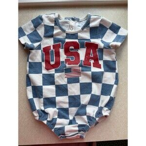 USA 4th of July romper 18 months
